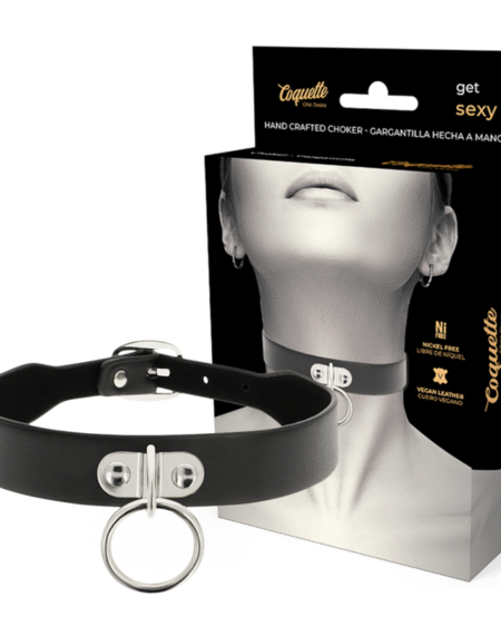 COQUETTE CHIC DESIRE - HALSKETTE AUS VEGANEM LEDER FETISCH-ACCESSOIRE