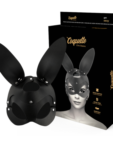 COQUETTE CHIC DESIRE - VEGANE LEDERMASKE MIT HASENOHREN