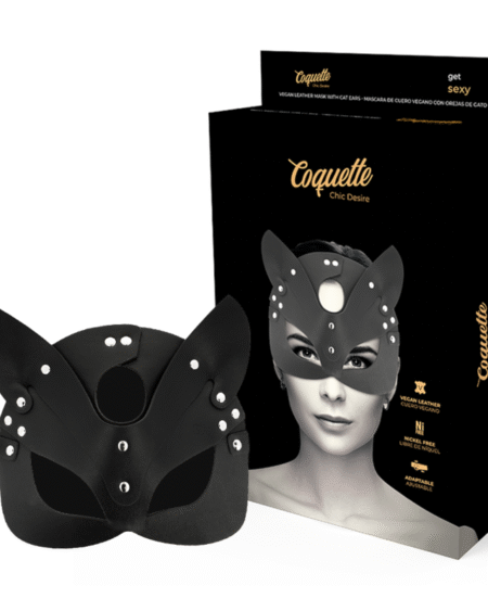 COQUETTE CHIC DESIRE - VEGANE LEDERMASKE MIT KATZENOHREN