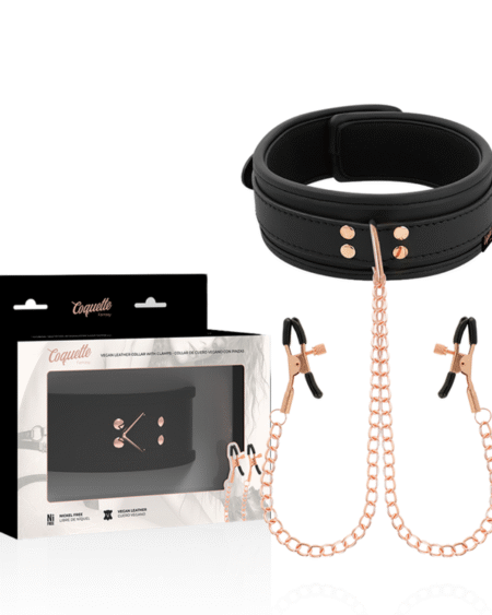 COQUETTE CHIC DESIRE - FANTASY-NIPPELKLEMMEN-HALSKETTE MIT NEOPRENFUTTER