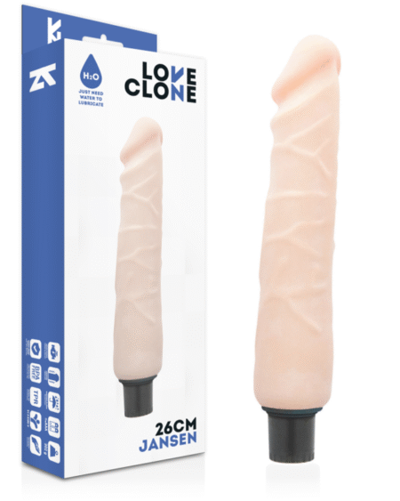 LOVECLONE - JANSEN SELBSTSCHMIERENDER VIBRATOR 26 CM -O- 4.2 CM