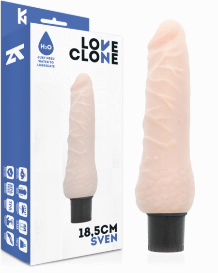LOVECLONE - SVEN SELBSTSCHMIERENDER VIBRATOR 18.5 CM -O- 3.3 CM