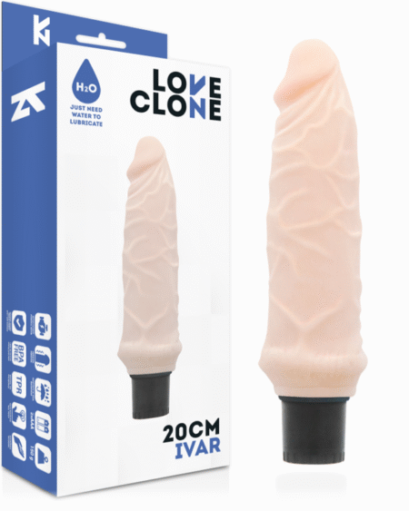 LOVECLONE - IVAR SELBSTSCHMIERENDER VIBRATOR 20 CM -O- 3.7 CM