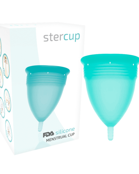 STERCUP - FDA SILIKON-MENSTRUALCUP AQUAMARIN - GRÖSSE L