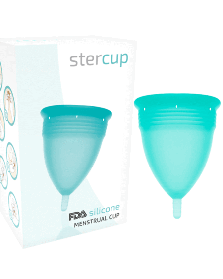 STERCUP - FDA SILIKON-MENSTRUALCUP AQUAMARIN - GRÖSSE S