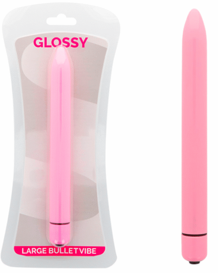 GLOSSY SLIM - VIBRATOR ROSA