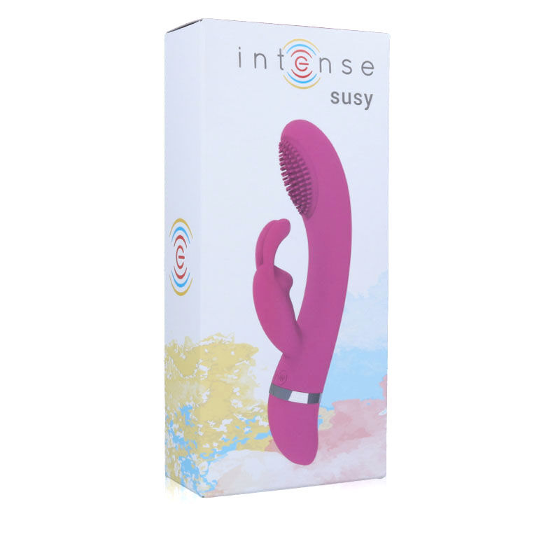 INTENSE - SUSY OSZILLIERENDER VIBRATOR AUS SILIKON KANINCHEN ROSA – Bild 3