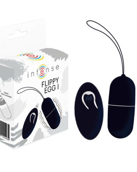 INTENSE - FLIPPY I VIBRIERENDES EI MIT FERNBEDIENUNG SCHWARZ