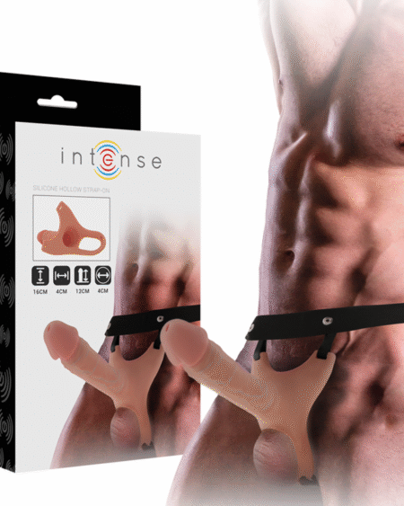 INTENSE - HOHLGESCHIRR MIT SILIKON-DILDO 16 X 3,5 CM