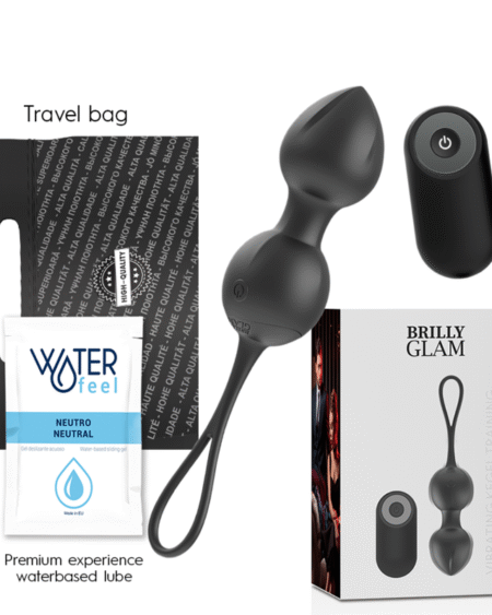 BRILLY GLAM- VIBRIERENDE KEGELPERLEN FERNBEDIENUNG