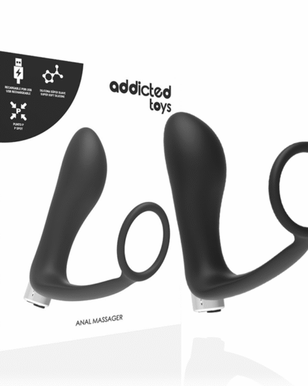 ADDICTED TOYS - PROSTATISCHER VIBRATOR WIEDERAUFLADBAR. MODELL 1 - SCHWARZ