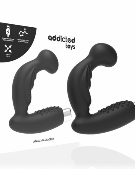ADDICTED TOYS - PROSTATISCHER VIBRATOR WIEDERAUFLADBAR. MODELL 3 - SCHWARZ