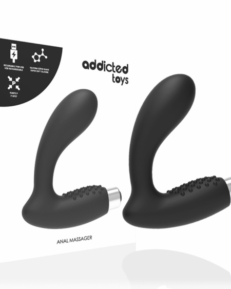 ADDICTED TOYS - PROSTATISCHER VIBRATOR WIEDERAUFLADBAR. MODELL 5 - SCHWARZ