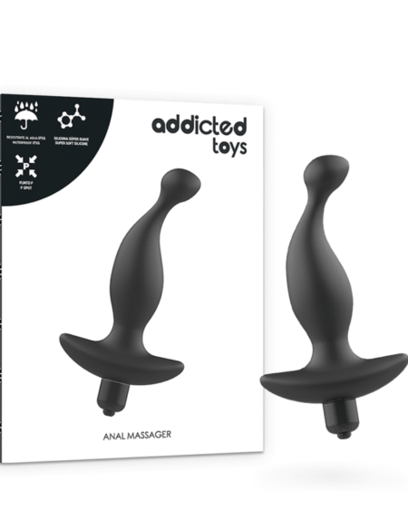 ADDICTED TOYS - ANALMASSAGER MIT SCHWARZER VIBRATIONMODELL 1