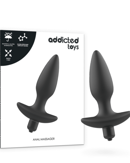 ADDICTED TOYS - MASSAGER PLUG ANAL MIT VIBRATION SCHWARZ