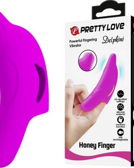 PRETTY LOVE - DELPHINI LEISTUNGSSTARKER LILA FINGERSTIMULATOR