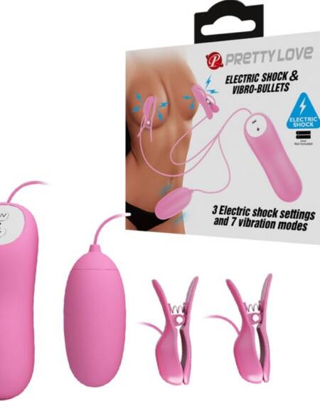 PRETTY LOVE - PINZETTE MIT VIBRATION UND ROSA ELETROSCHOCK