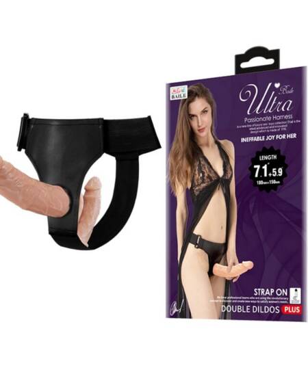 BAILE - ULTRA LEIDENSCHAFTLICHER DOPPELTE DILDOS MIT HARNESS