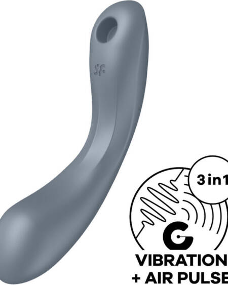 SATISFYER - CURVE TRINITY 1 AIR PULSE VIBRATION GRAU