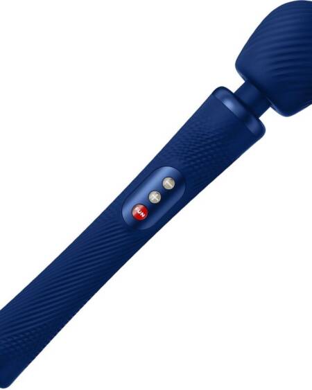 FUN FACTORY - VIM SILIKON WIEDERAUFLADBARER, VIBRIERENDER, GEWICHTETER RUMBLE WAND MITTERNACHTSBLAU
