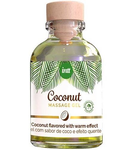 INTT - VEGANES MASSAGEGEL MIT KOKOSNUSSGESCHMACK UND ERWRMENDER WIRKUNG