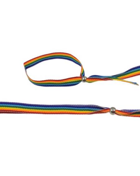 PRIDE - LGBT-FLAGGE SILBERKUGELARMBAND