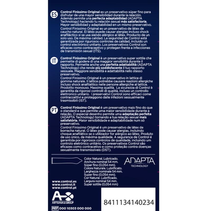 CONTROL - FINISSIMO ORIGINAL 6 EINHEITEN – Bild 2