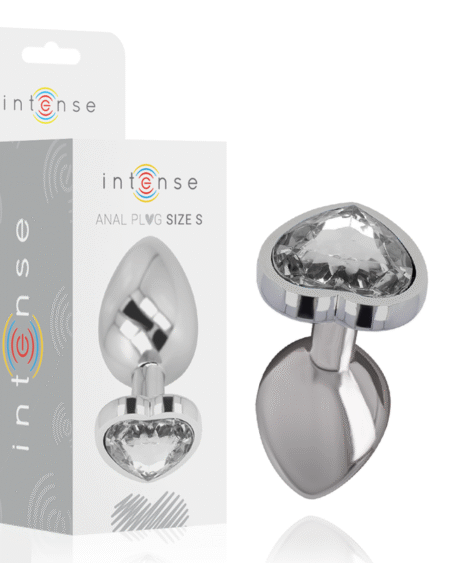 INTENSE - WHITE HEART ALUMINIUM METALL ANAL PLUG GRÖSSE S