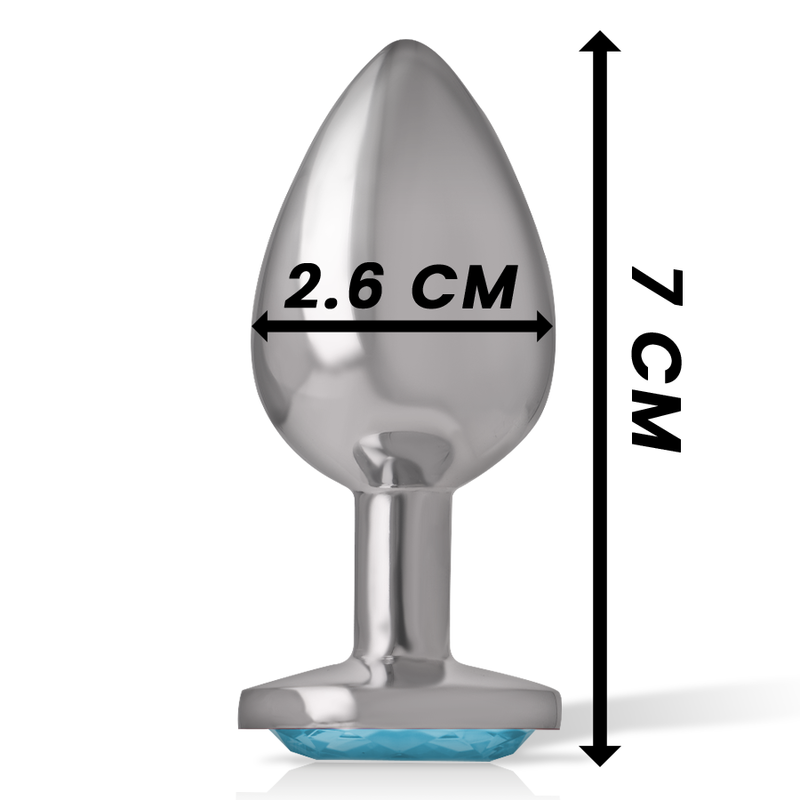 INTENSE - ALUMINIUM-METALL-ANAL-STECKER, BLAUES HERZ, GRÖSSE S – Bild 4