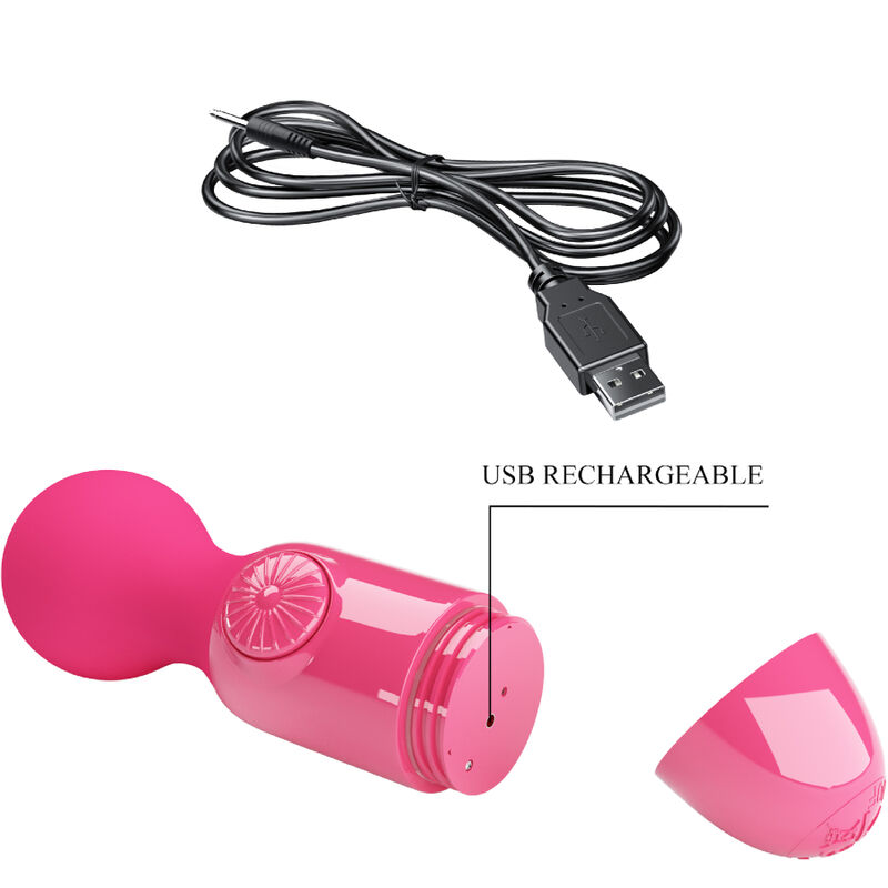 PRETTY LOVE - MAGENTA MINI PERSÖNLICHES MASSAGER – Bild 6