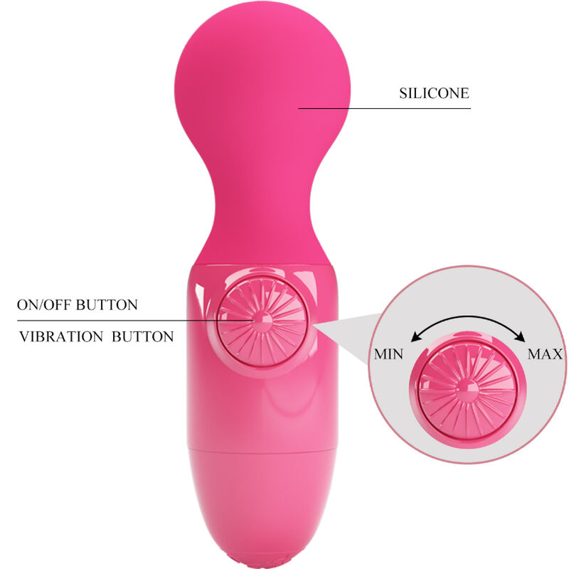PRETTY LOVE - MAGENTA MINI PERSÖNLICHES MASSAGER – Bild 7
