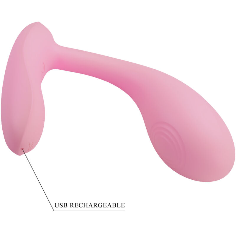 PRETTY LOVE - BAIRD G-SPOT 12 VIBRATIONEN WIEDERAUFLADBARE ROSA APP – Bild 6