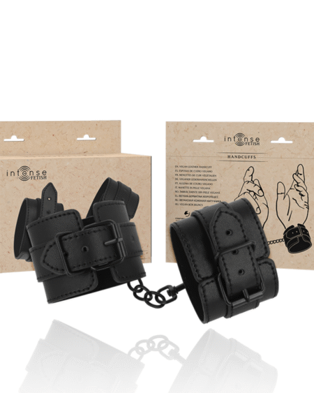 INTENSE - FETISH HANDSCHELLEN AUS VEGANEM LEDER