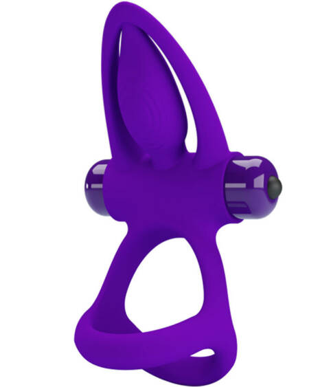 PRETTY LOVE - VIBRATORRING 10 VIBRATIONEN LILA SILIKON