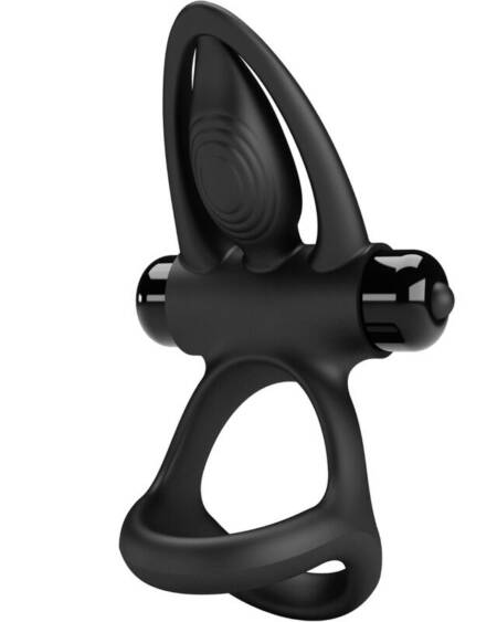 PRETTY LOVE - VIBRATIONSRING 10 VIBRATIONEN SCHWARZES SILIKON