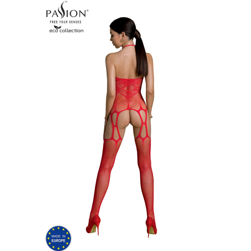 PASSION - ECO COLLECTION BODYSTOCKING ECO BS002 ROT – Bild 2