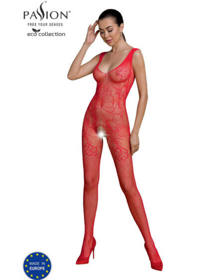 PASSION - ECO COLLECTION BODYSTOCKING ECO BS012 ROT