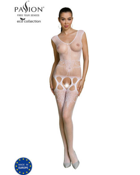 PASSION - ECO COLLECTION BODYSTOCKING ECO BS014 WEISS