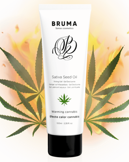 BRUMA - SATIVA-SAMENÖL-GLEITGEL MIT WÄRMENDEM CANNABISGESCHMACK 100 ml