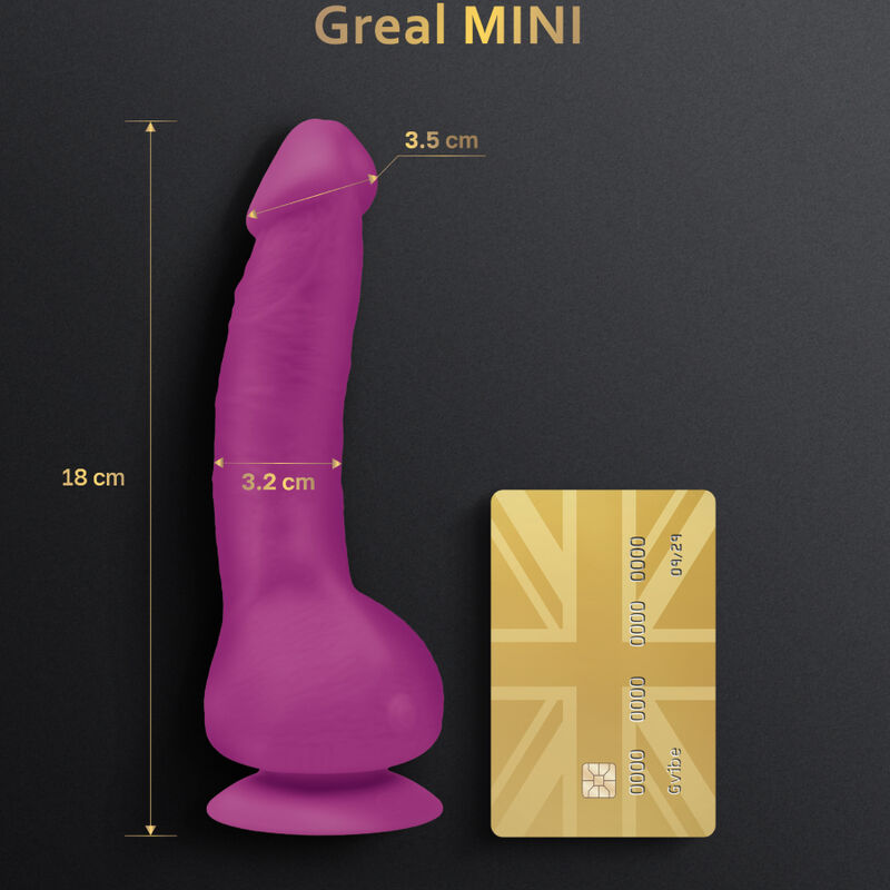 G-VIBE - GREAL MINI FUCHSIA SILIKON VIBRATOR DILDO – Bild 2