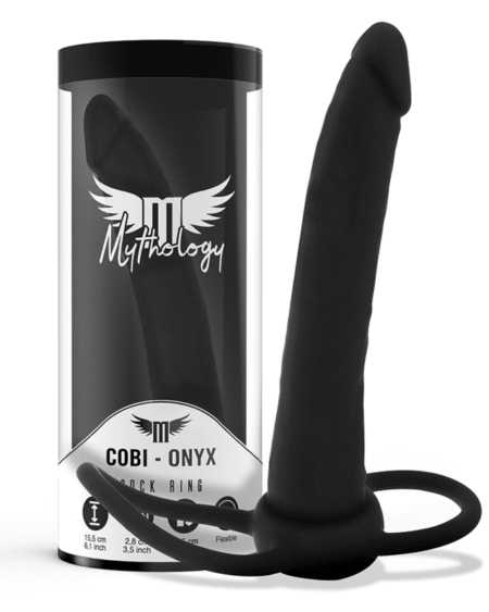 MYTHOLOGY - COBI ONYX ANAL DILDO MIT SCHWANZ- UND HODENRING 13 CM SILIKON