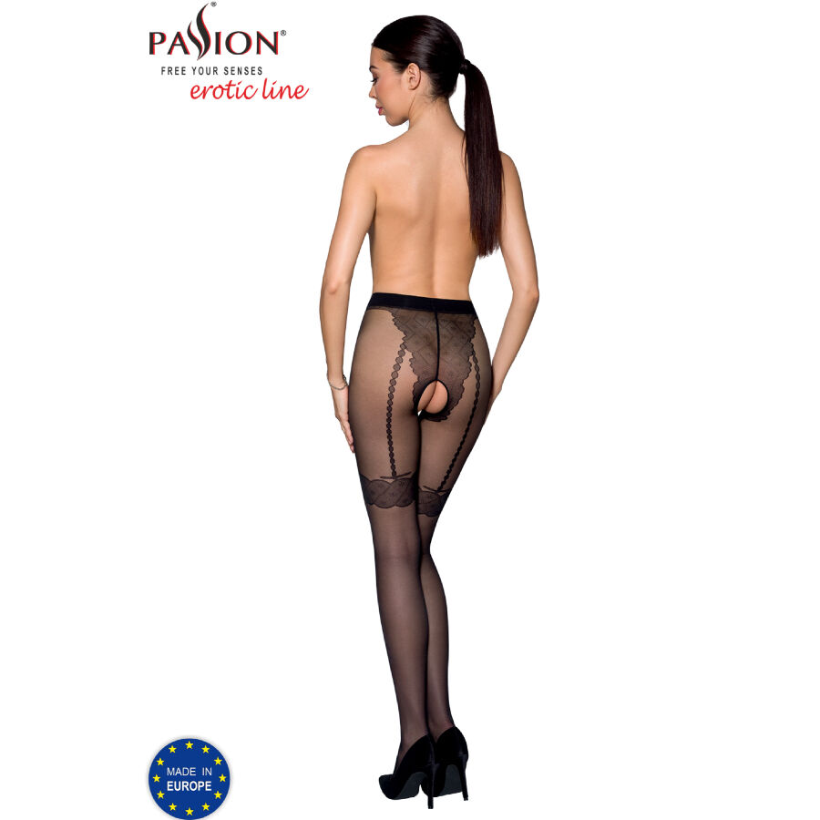 PASSION - TIOPEN 016 SCHWARZE STRUMPFHOSE 1/2 20 DEN – Bild 2