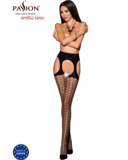 PASSION - TIOPEN 004 SCHWARZE STRUMPFHOSE 3/4 40 DEN