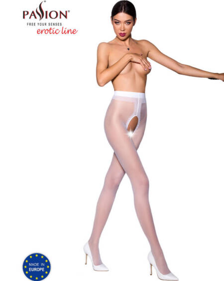 PASSION - TIOPEN 007 WEISSE STRUMPFHOSE 1/2 20 DEN