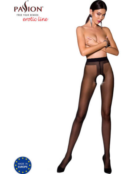 PASSION - TIOPEN 007 SCHWARZE STRUMPFHOSE 1/2 20 DEN