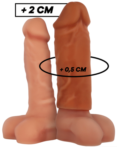 VIRILXL - FLÜSSIGE SILIKON V3 BRAUNE PENISVERLÄNGERUNG