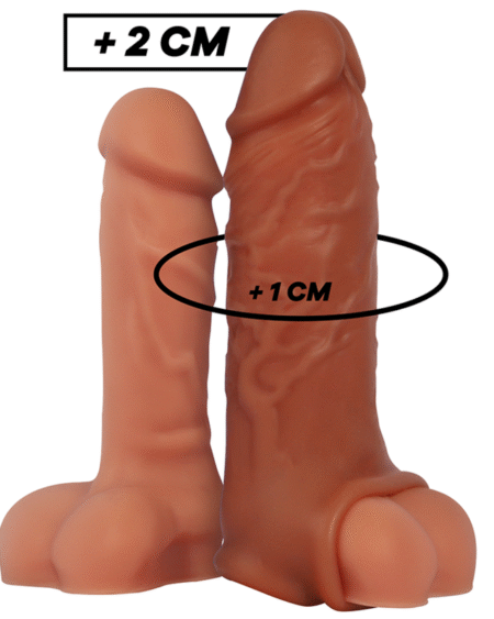 VIRILXL - FLÜSSIGE SILIKON V9 BRAUNE PENISVERLÄNGERUNG