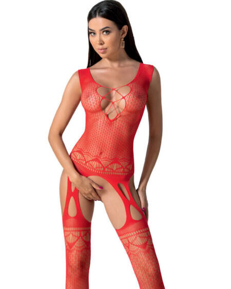 PASSION - BS099 ROTER BODYSTOCKING, EINE GRÖSSE