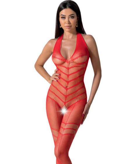 PASSION - BS100 BODYSTOCKING ROT EINE GRÖSSE