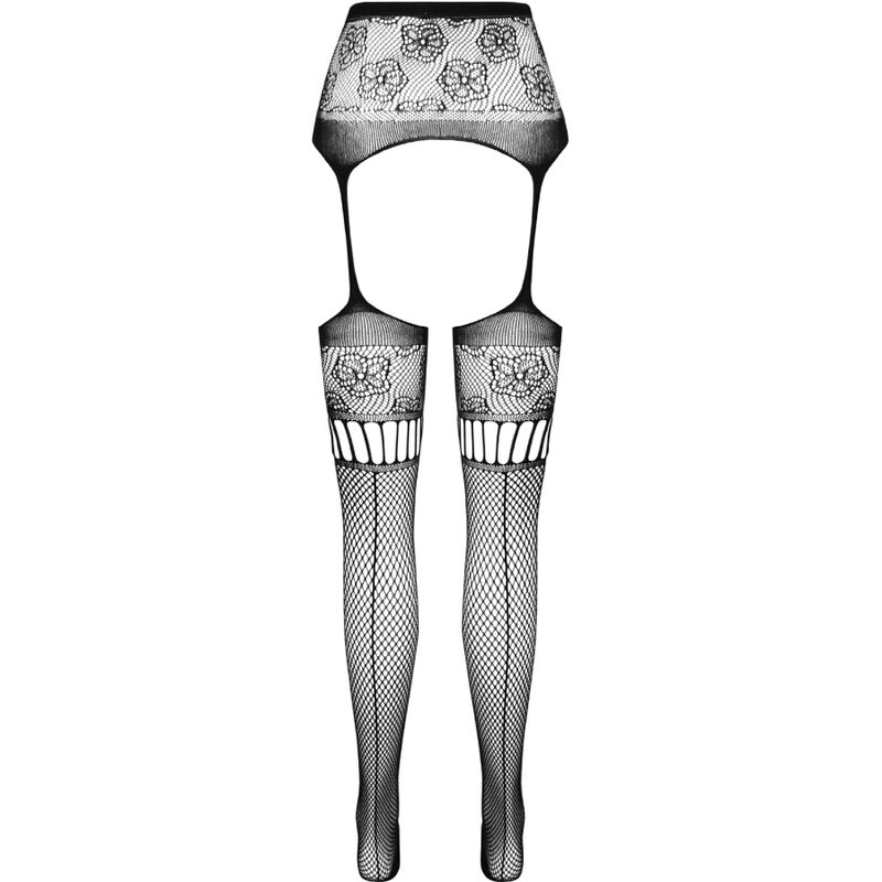 PASSION - S030 STRUMPFHOSE MIT SCHWARZEM GARTER, EINE GRÖSSE – Bild 6